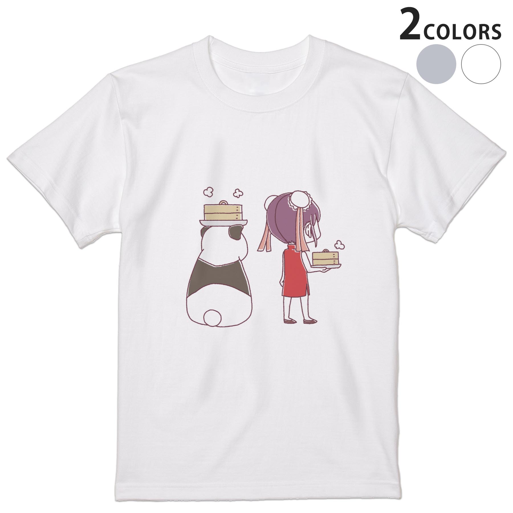 LOVE EAR ART パンダプリント Tシャツ Lサイズ パンダ シャツ