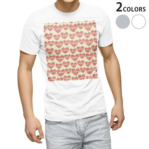 Tシャツ メンズ 半袖 ホワイト グレー デザイン S M L XL 2XL Tシャツ ティーシャツ T shirt 006268 ハート 模様 Tシャツ メンズ 半袖 ホワイト グレー デザイン S M L XL 2XL Tシャツ ティーシャツ T shirt 006268 ハート 模様