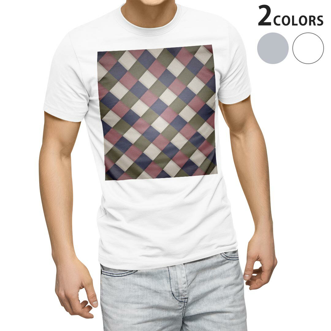 Portugal （Clubs） - Tシャツ メンズ 半袖 ホワイト グレー デザイン S M L XL 2XL Tシャツ ティーシャツ T shirt 006482 チェック　模様