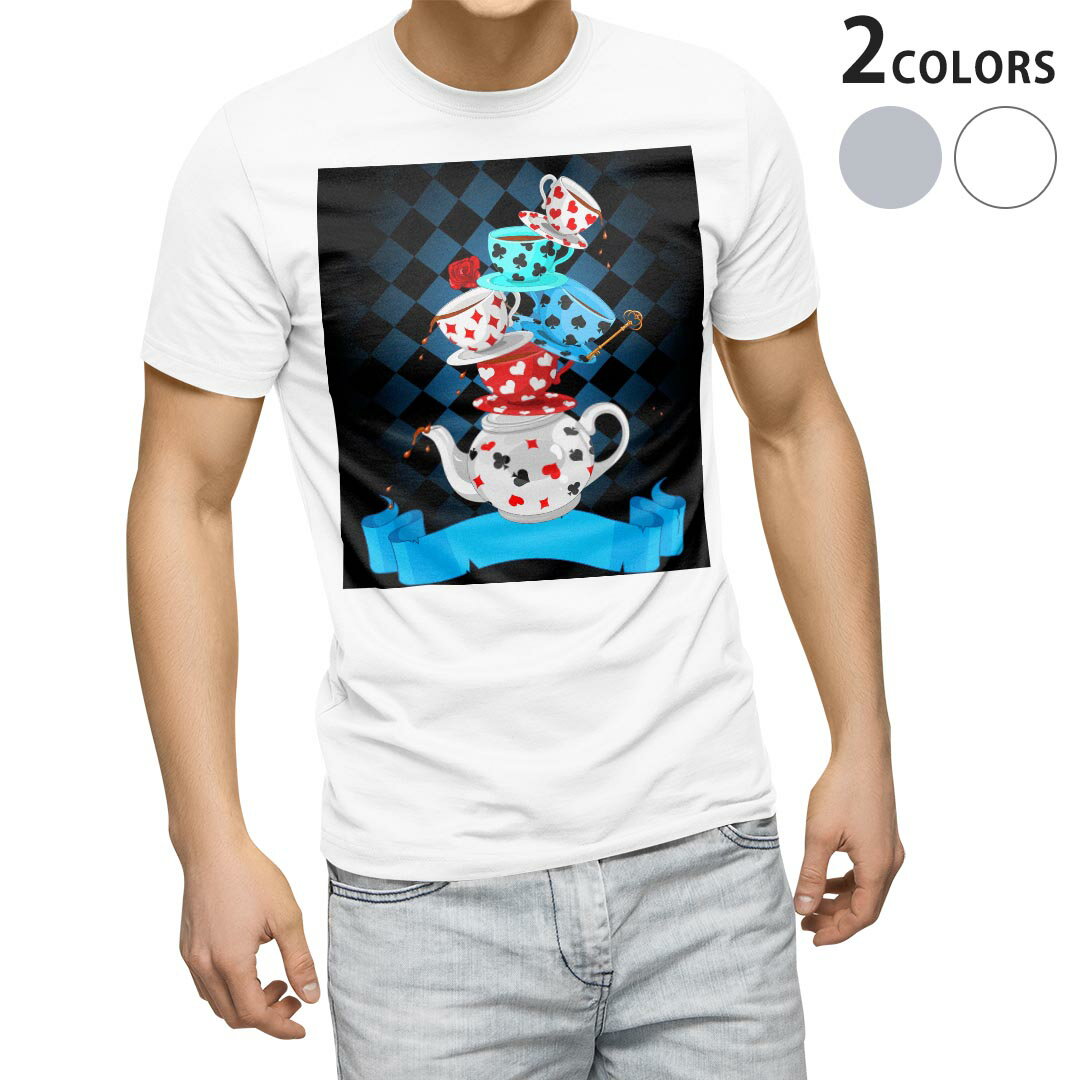 Tシャツ メンズ 半袖 ホワイト グレー デザイン S M L XL 2XL Tシャツ ティーシャツ T shirt 006833 テ..