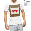 Tシャツ メンズ 半袖 ホワイト グレー デザイン S M L XL 2XL Tシャツ ティーシャツ T shirt 008450 鳥 クリスマス プレゼント