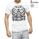 Tシャツ メンズ 半袖 ホワイト グレー デザイン S M L XL 2XL Tシャツ ティーシャツ T shirt 008852 白黒 模様 亀