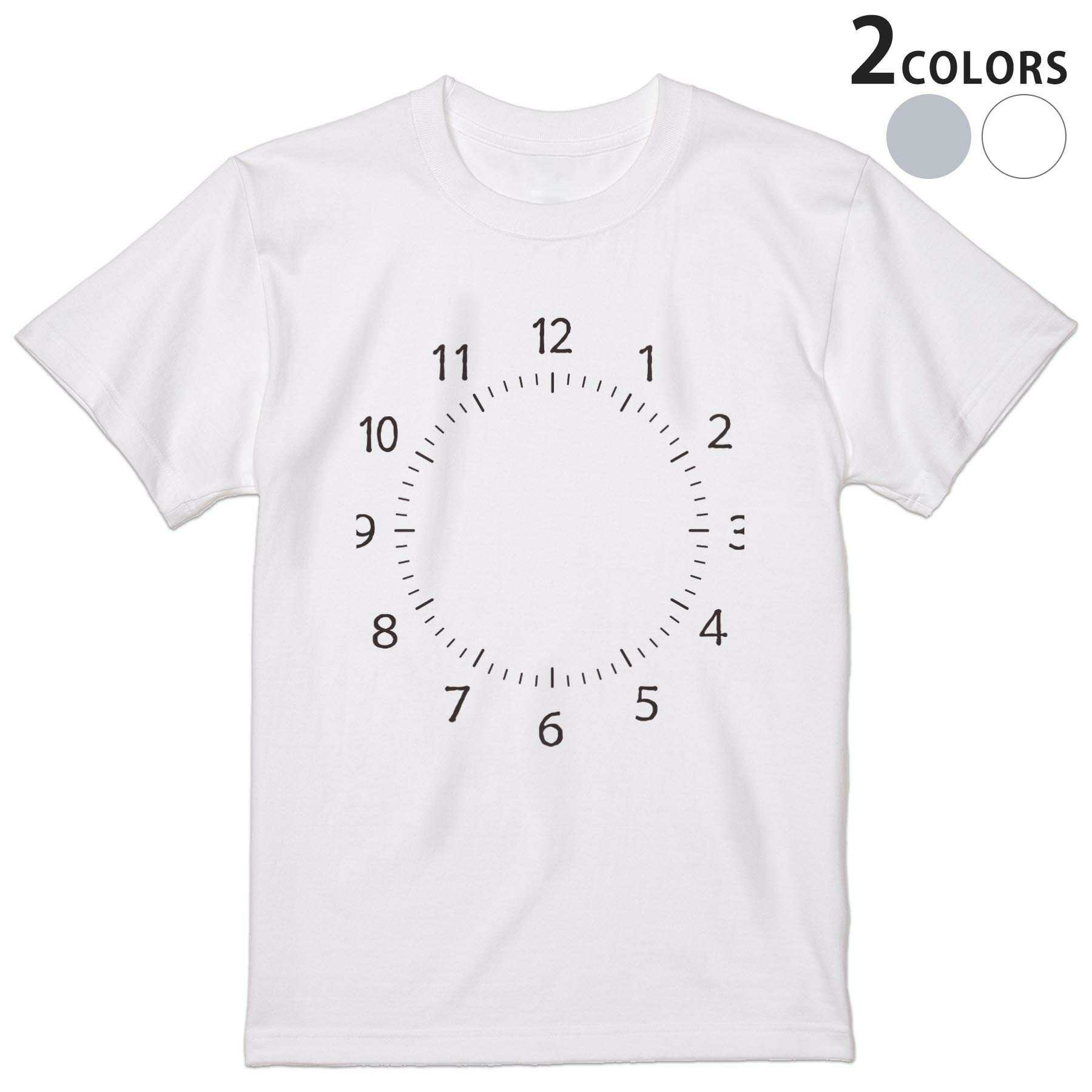 Tシャツ メンズ 半袖 ホワイト グレー デザイン S M L XL 2XL Tシャツ ティーシャツ T shirt 009480 時計　インテリア　白　黒