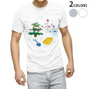 tシャツ メンズ 半袖 ホワイト グレー デザイン S M L XL 2XL Tシャツ ティーシャツ T shirt 009483 クリスマス　雪　結晶