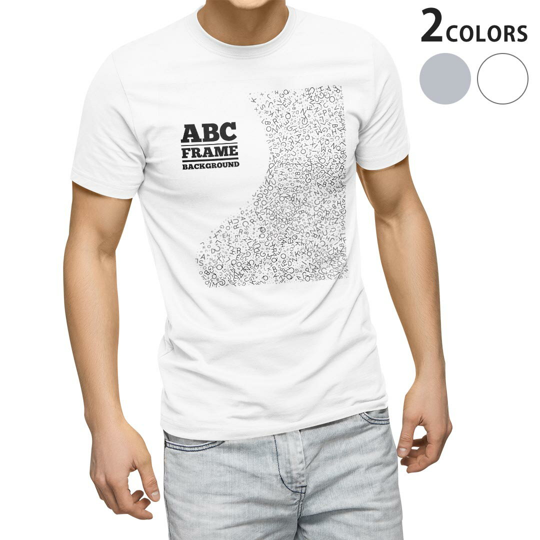 Tシャツ メンズ 半袖 ホワイト グレー デザイン S M L XL 2XL Tシャツ ティーシャツ T shirt 009694 英語　文字　白　黒