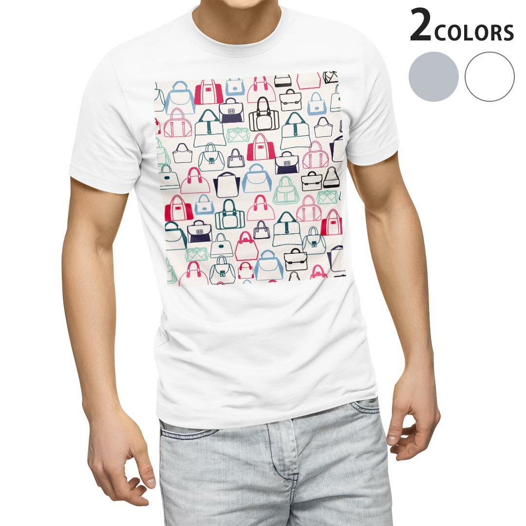 楽天kabeコレTシャツ メンズ 半袖 ホワイト グレー デザイン S M L XL 2XL Tシャツ ティーシャツ T shirt 010516 かばん　ファッション　カラフル