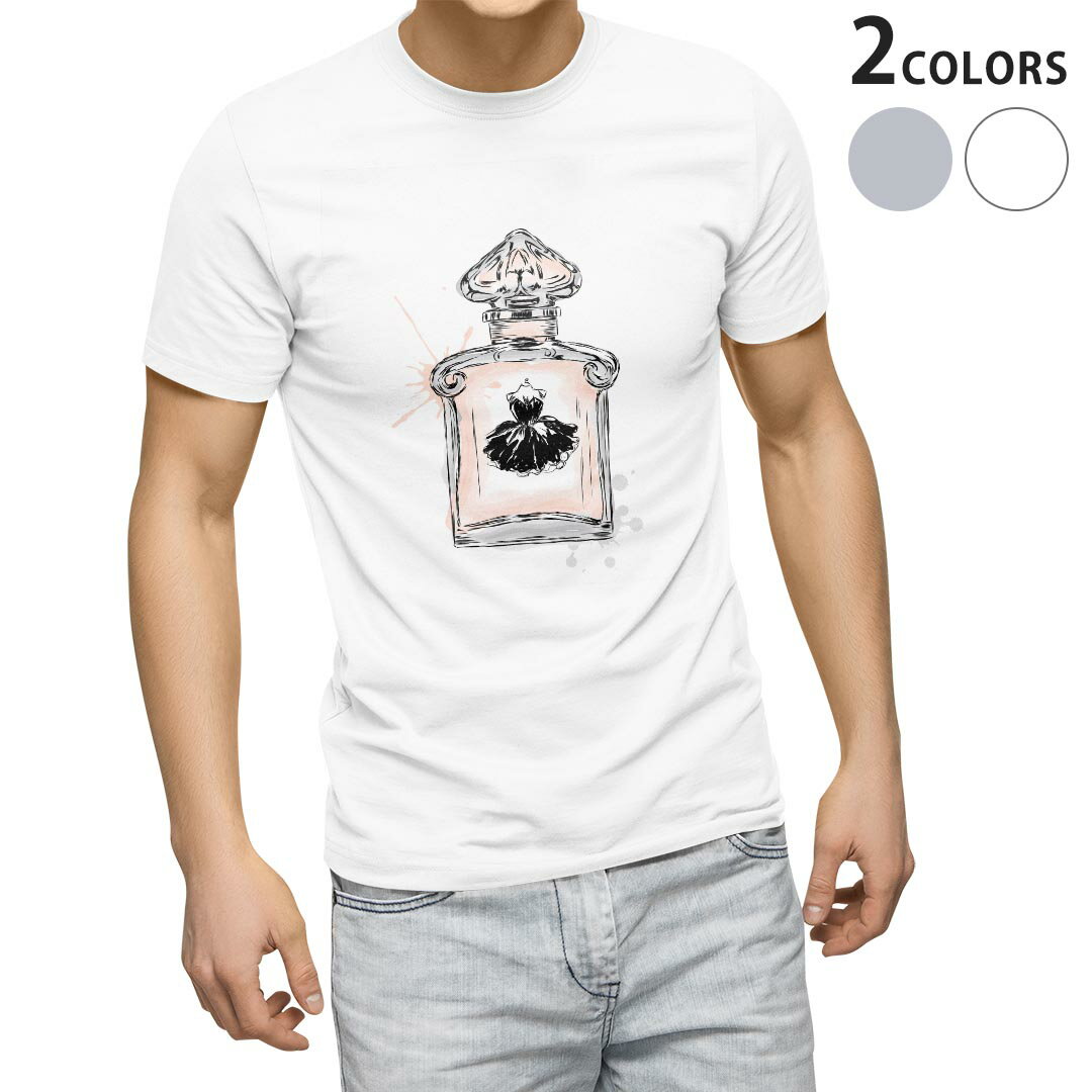 Tシャツ メンズ 半袖 ホワイト グレー デザイン S M L XL 2XL Tシャツ ティーシャツ T shirt 010917 香水 おしゃれ フレグランス