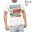 tシャツ メンズ 半袖 ホワイト グレー デザイン XS S M L XL 2XL Tシャツ ティーシャツ T shirt 011636 レトロ 看板 英語