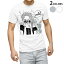 Tシャツ メンズ 半袖 ホワイト グレー デザイン S M L XL 2XL Tシャツ ティーシャツ T shirt 011936 イラスト　モノトーン　カメラ