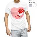 Tシャツ メンズ 半袖 ホワイト グレー デザイン S M L XL 2XL Tシャツ ティーシャツ T shirt 012934 母の日 カーネーション 花