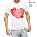 Tシャツ メンズ 半袖 ホワイト グレー デザイン S M L XL 2XL Tシャツ ティーシャツ T shirt 012966 母の日 カーネーション 花