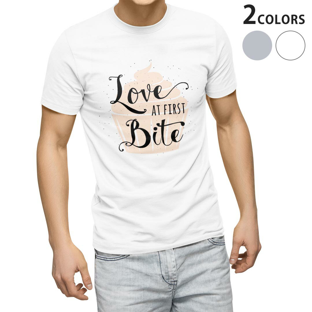 Tシャツ メンズ 半袖 ホワイト グレー デザイン S M L XL 2XL Tシャツ ティーシャツ T shirt 013226 love　英語　文字