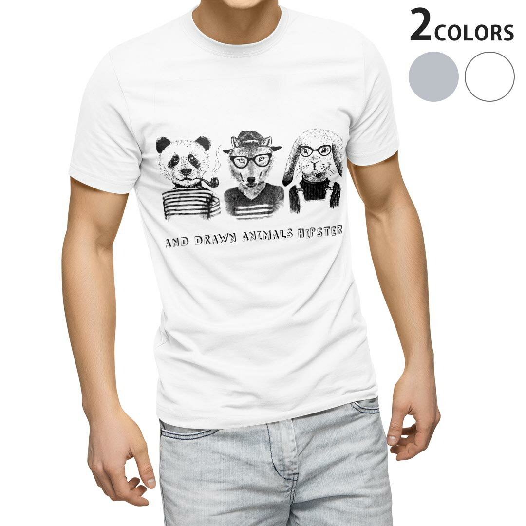 Tシャツ メンズ 半袖 ホワイト グレー デザイン S M L XL 2XL Tシャツ ティーシャツ T shirt 014500 動..