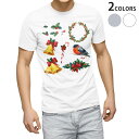 tシャツ メンズ 半袖 ホワイト グレー デザイン XS S M L XL 2XL Tシャツ ティーシャツ T shirt 014889 ベル　クリスマス　イラスト