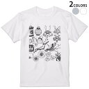 Tシャツ メンズ 半袖 ホワイト グレー デザイン S M L XL 2XL Tシャツ ティーシャツ T shirt 015301 日本 和風 手書き 絵 白黒 兜 桜