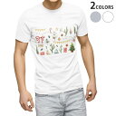 Tシャツ メンズ 半袖 ホワイト グレー デザイン S M L XL 2XL Tシャツ ティーシャツ T shirt 015362 草 植物 花 プレゼント リ...