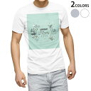 Tシャツ メンズ 半袖 ホワイト グレー デザイン S M L XL 2XL Tシャツ ティーシャツ T shirt 015816 母の日 花 mother