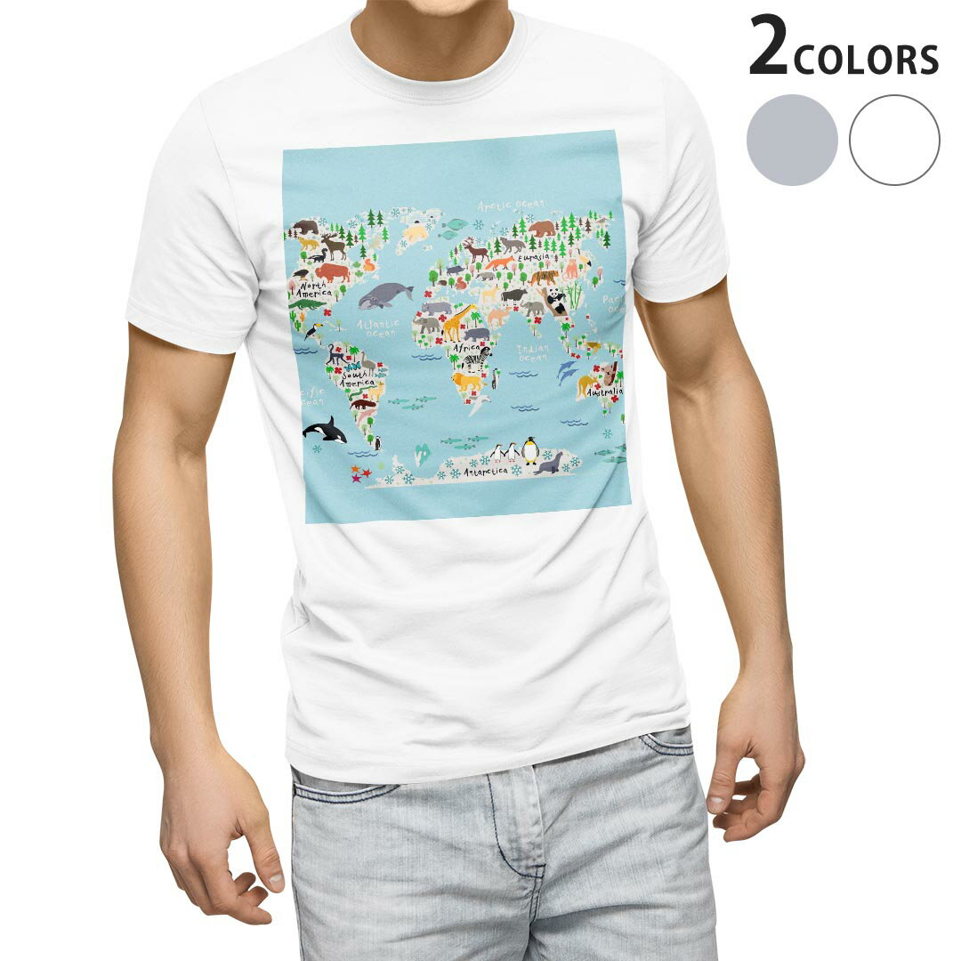 Tシャツ メンズ 半袖 ホワイト グレー デザイン S M L XL 2XL Tシャツ ティーシャツ T shirt 015983 世..