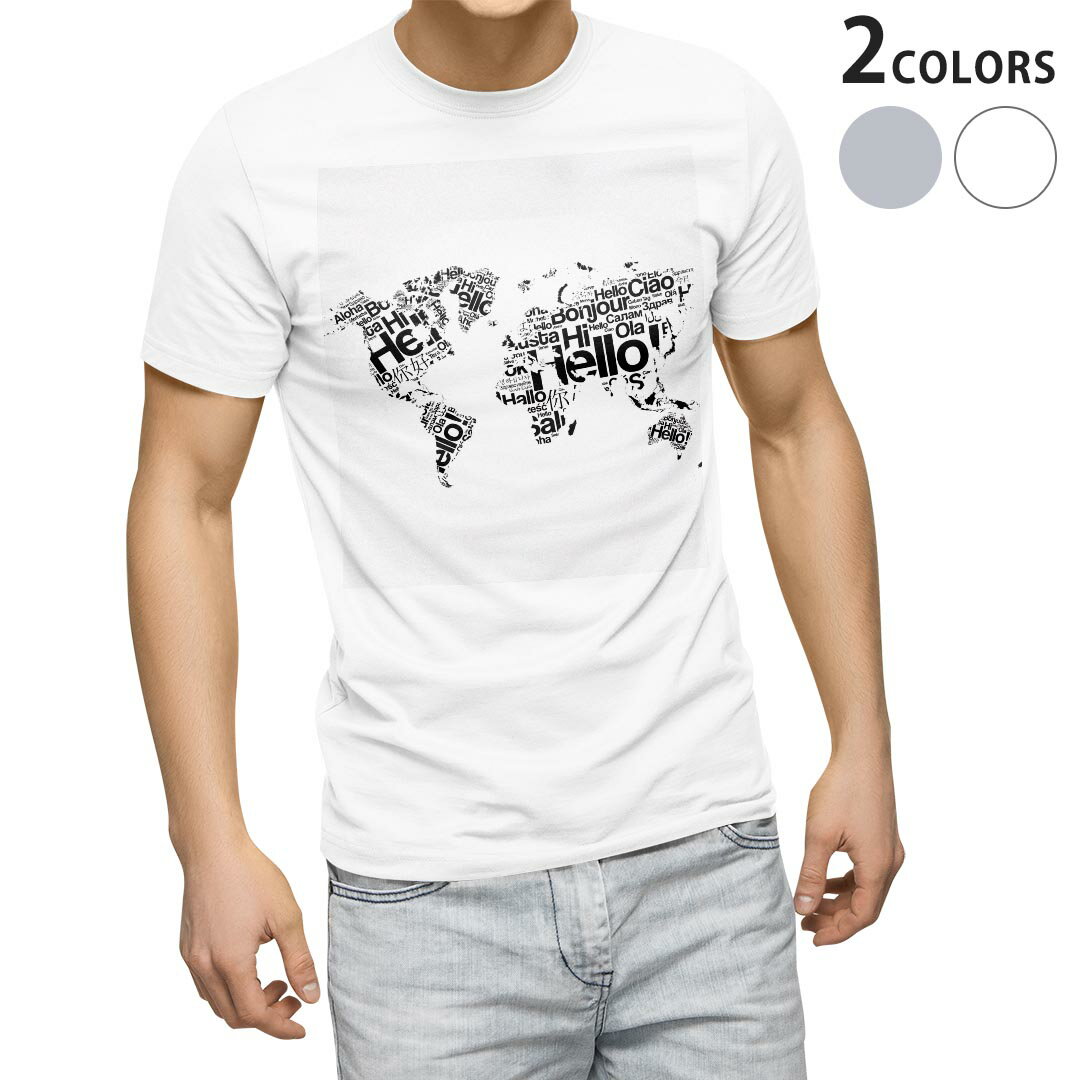 Tシャツ メンズ 半袖 ホワイト グレー デザイン S M L XL 2XL Tシャツ ティーシャツ T shirt 016157 地..