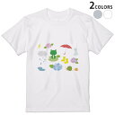 Tシャツ メンズ 半袖 ホワイト グレー デザイン S M L XL 2XL Tシャツ ティーシャツ T shirt 016340 あじさい 梅雨 花 かえる