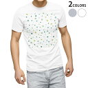Tシャツ メンズ 半袖 ホワイト グレー デザイン S M L XL 2XL Tシャツ ティーシャツ T shirt 016495 木 緑 自然 植物 樹木 クローバー