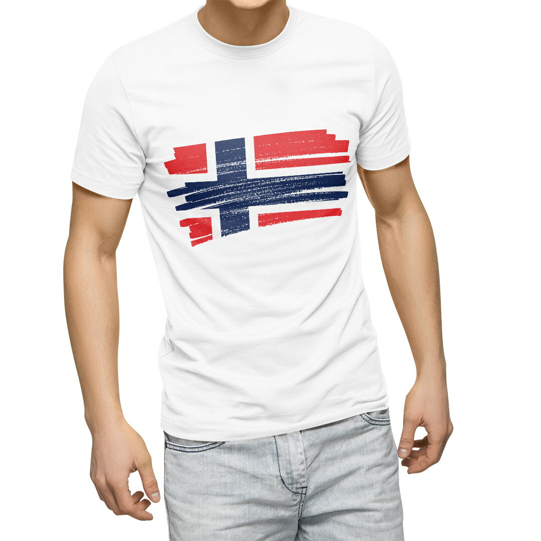 Tシャツ メンズ 半袖 ホワイト グレー デザイン S M L XL 2XL Tシャツ ティーシャツ T shirt 018528 norway ノルウェー