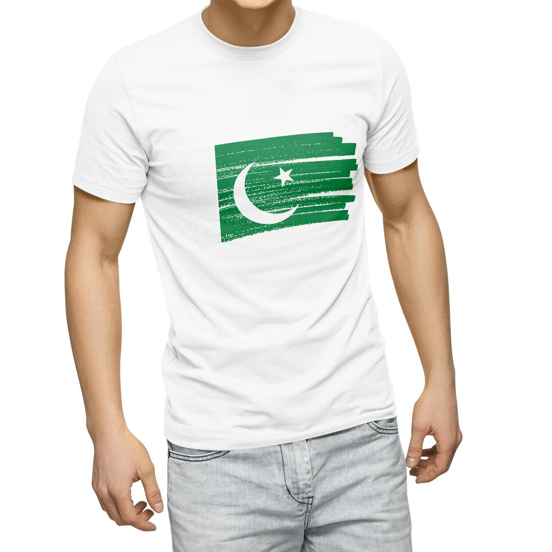 Tシャツ メンズ 半袖 ホワイト グレー デザイン S M L XL 2XL Tシャツ ティーシャツ T shirt 018530 pakistan パキスタン