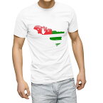 Tシャツ メンズ 半袖 ホワイト グレー デザイン S M L XL 2XL Tシャツ ティーシャツ T shirt 018751 abkhazia アブハジア