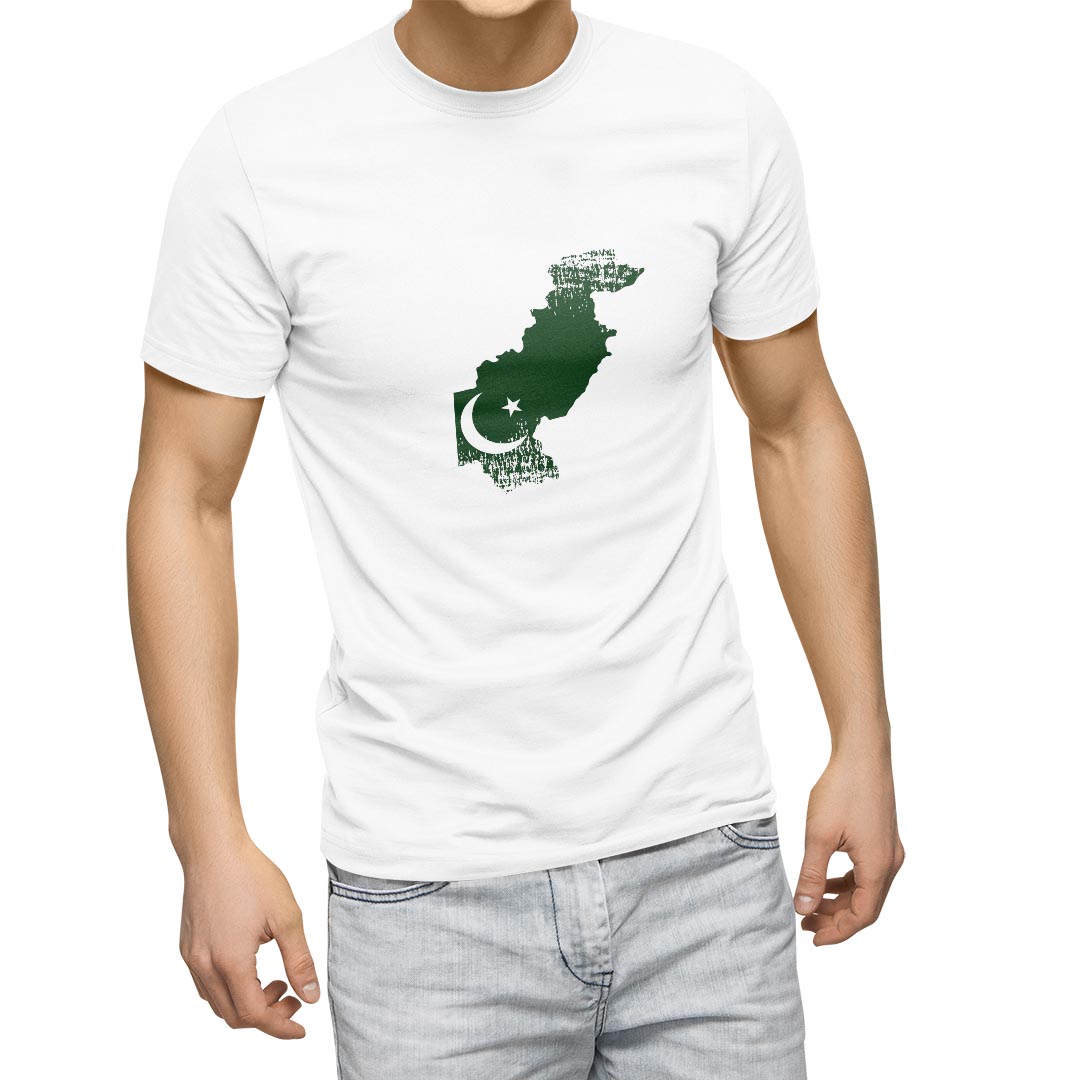 Tシャツ メンズ 半袖 ホワイト グレー デザイン S M L XL 2XL Tシャツ ティーシャツ T shirt 018915 pakistan パキスタン