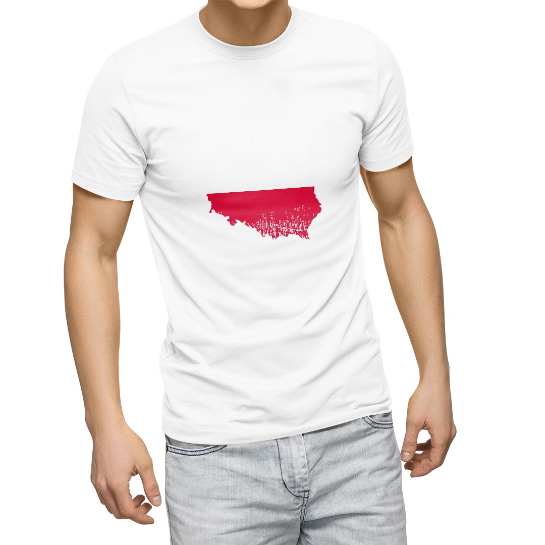 Tシャツ メンズ 半袖 ホワイト グレー デザイン S M L XL 2XL Tシャツ ティーシャツ T shirt 018923 poland ポーランド