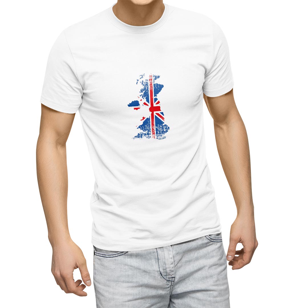 Tシャツ メンズ 半袖 ホワイト グレー デザイン S M L XL 2XL Tシャツ ティーシャツ T shirt 018977 united_kingdom イギリス