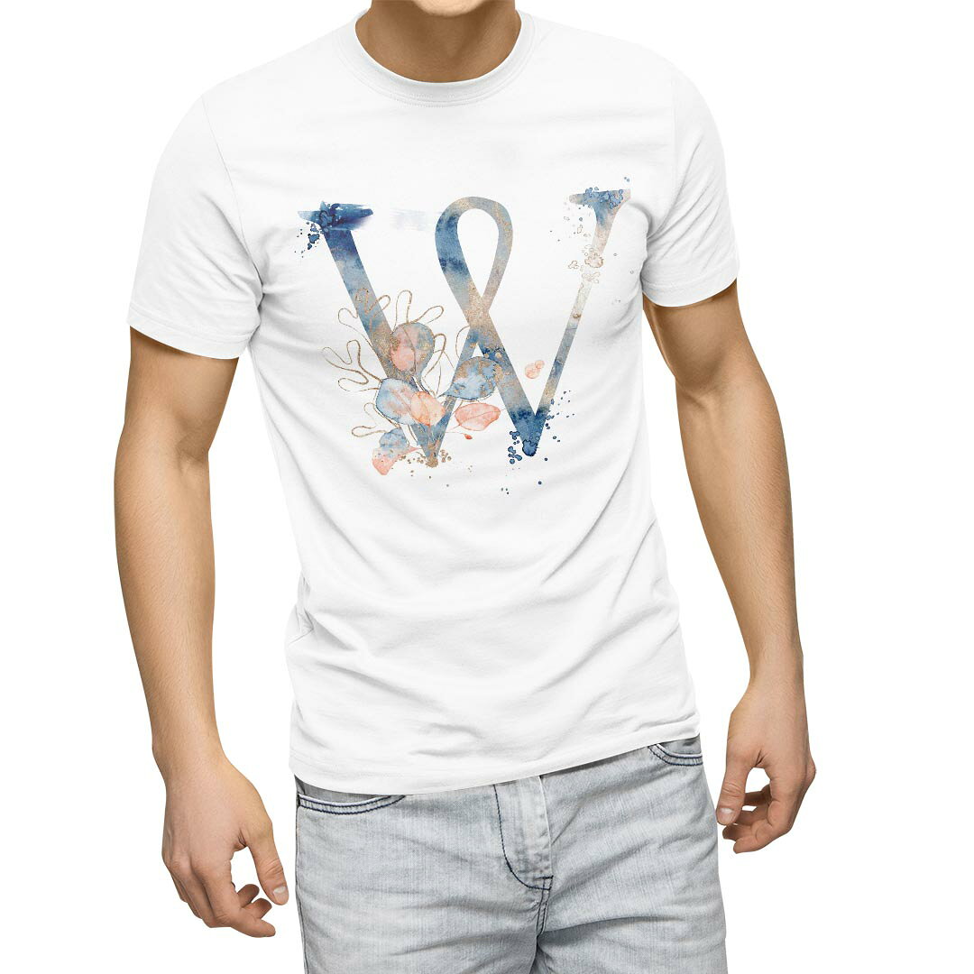 SUKA - Tシャツ メンズ 半袖 ホワイト グレー デザイン S M L XL 2XL Tシャツ ティーシャツ T shirt 019675 文字 w アルファベット