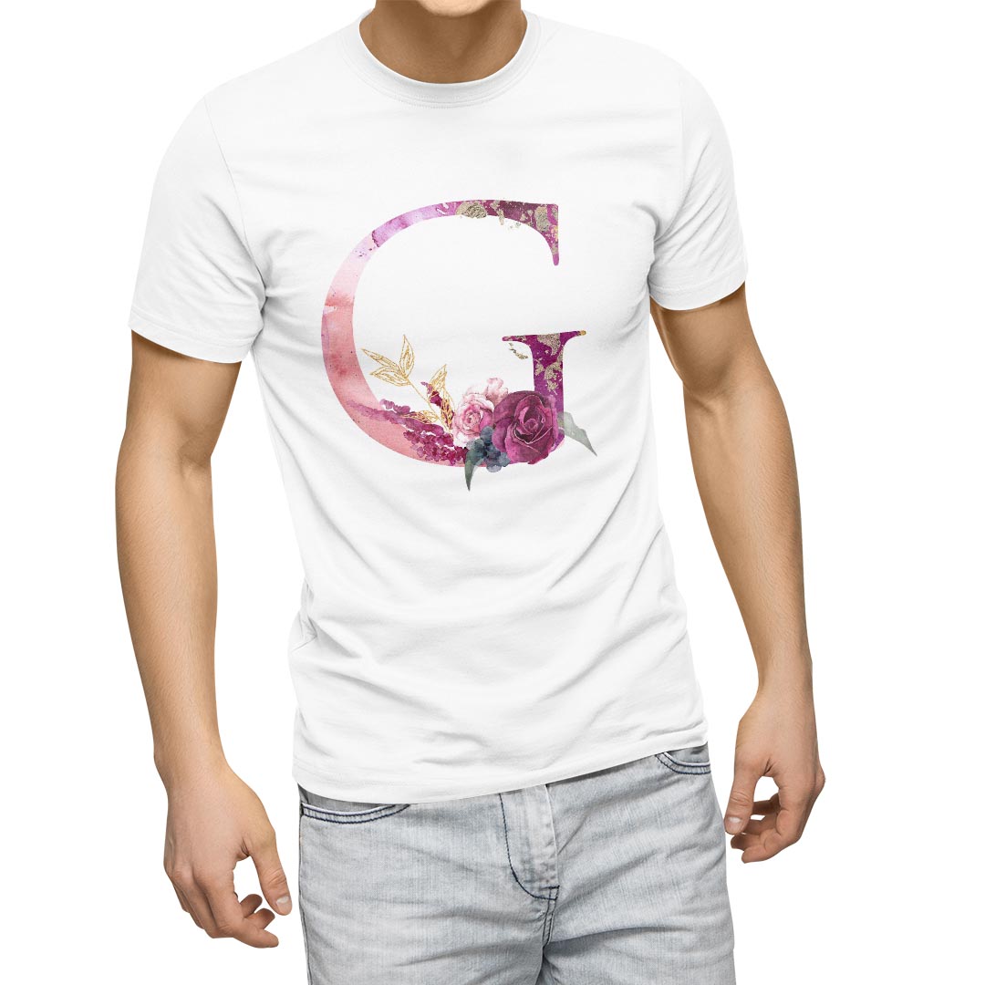 Tシャツ メンズ 半袖 ホワイト グレー デザイン S M L XL 2XL Tシャツ ティーシャツ T shirt 019695 文字 g アルファベット kabekore-10725328 kabeコレ パッケージ画像