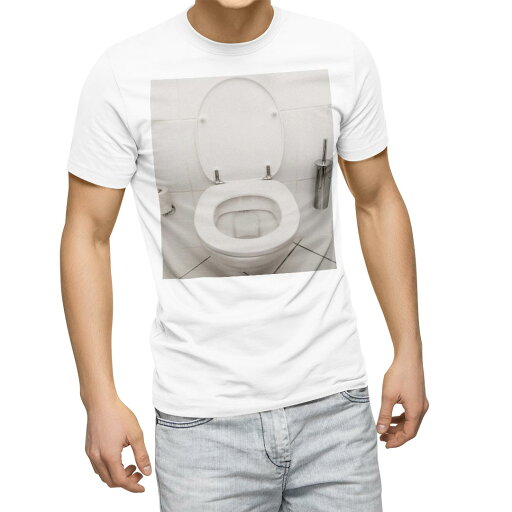 Tシャツ メンズ 半袖 ホワイト 無地 デザイン M ティーシャツ T shirt 001640 トイレ Tシャツ メンズ 半袖 ホワイト 無地 デザイン M ティーシャツ T shirt 001640 トイレ