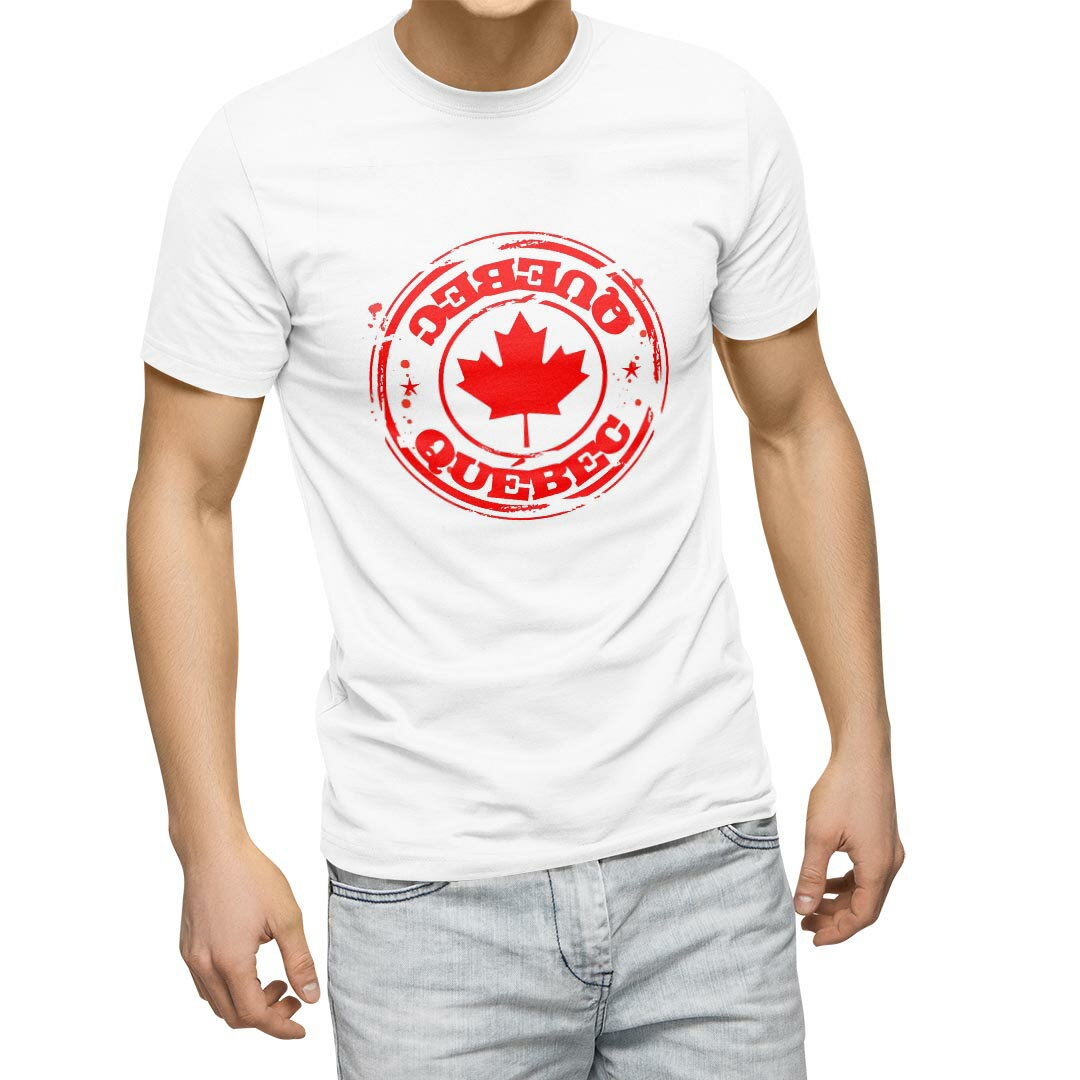 Tシャツ メンズ 半袖 ホワイト 無地 デザイン M ティーシャツ T shirt 002629 外国　イラスト　赤