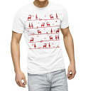 Tシャツ メンズ 半袖 ホワイト 無地 デザイン M ティーシャツ T shirt 005016 冬 クリスマス ツリー