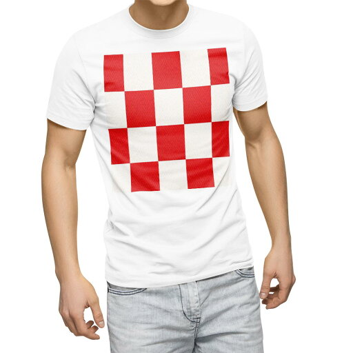 Tシャツ メンズ 半袖 ホワイト 無地 デザイン M ティーシャツ T shirt 005761 市松模様 和風 和柄 Tシャツ メンズ 半袖 ホワイト 無地 デザイン M ティーシャツ T shirt 005761 市松模様 和風 和柄