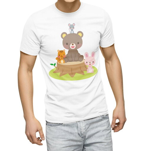 Tシャツ メンズ 半袖 ホワイト 無地 デザイン M ティーシャツ T shirt 009338 動物 キャラクター Tシャツ メンズ 半袖 ホワイト 無地 デザイン M ティーシャツ T shirt 009338 動物 キャラクター