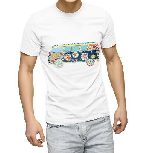 Tシャツ メンズ 半袖 ホワイト 無地 デザイン M ティーシャツ T shirt 010122 アジアン 乗り物 カラフル Tシャツ メンズ 半袖 ホワイト 無地 デザイン M ティーシャツ T shirt 010122 アジアン 乗り物 カラフル