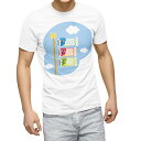Tシャツ メンズ 半袖 ホワイト 無地 デザイン M ティーシャツ T shirt 012896 こいのぼり 節句 こどもの日