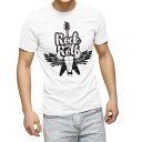 Tシャツ メンズ 半袖 ホワイト 無地 デザイン M ティーシャツ T shirt 014569 ギター 音楽 ロック(4)