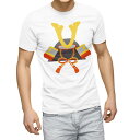 Tシャツ メンズ 半袖 ホワイト 無地 デザイン M ティーシャツ T shirt 015268 こどもの日 鯉のぼり 兜 熊