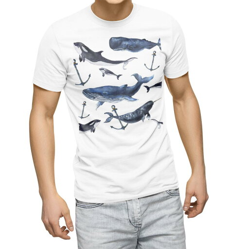 Tシャツ メンズ 半袖 ホワイト 無地 デザイン M ティーシャツ T shirt 015837 魚 海 くじら シャチ Tシャツ メンズ 半袖 ホワイト 無地 デザイン M ティーシャツ T shirt 015837 魚 海 くじら シャチ