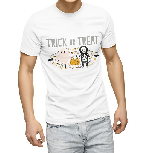 Tシャツ メンズ 半袖 ホワイト 無地 デザイン M ティーシャツ T shirt 017440 おばけ ガイコツ かわいい Tシャツ メンズ 半袖 ホワイト 無地 デザイン M ティーシャツ T shirt 017440 おばけ ガイコツ かわいい