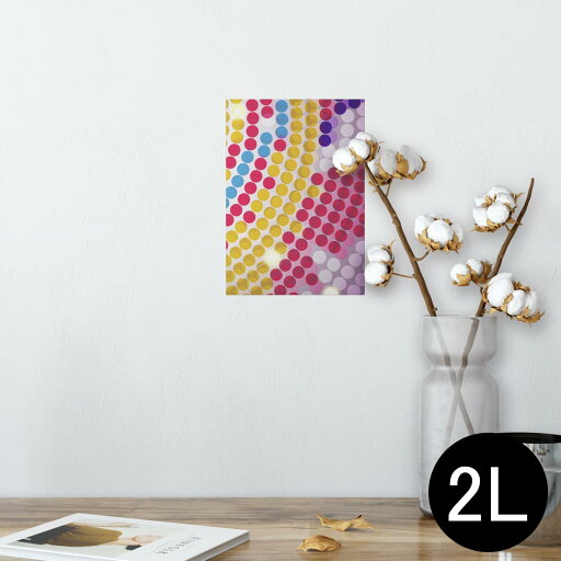 ポスター ウォールステッカー シール式ステッカー 飾り 127×178mm 2L 写真 フォト 壁 インテリア おしゃれ 剥がせる wall sticker poster 000512 カラフル ドット ポスター ウォールステッカー シール式ステッカー 飾り 127×178mm 2L 写真 フォト 壁 インテリア おしゃれ 剥がせる wall sticker poster 000512 カラフル ドット