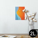 ポスター ウォールステッカー シール式ステッカー 飾り 127×178mm 2L 写真 フォト 壁 インテリア おしゃれ 剥がせる wall sticker poster 001422 魚 夕日 海