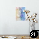 ポスター ウォールステッカー シール式ステッカー 飾り 127×178mm 2L 写真 フォト 壁 インテリア おしゃれ 剥がせる wall sticker poster 001860 しゃぼん玉 シンプル 青