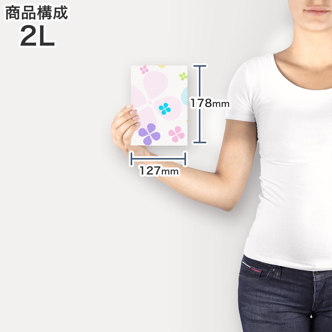 ポスター ウォールステッカー シール式ステッカー 飾り 127×178mm 2L 写真 フォト 壁 インテリア おしゃれ 　剥がせる wall sticker poster 004364 花　カラフル