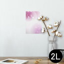 ポスター ウォールステッカー シール式ステッカー 飾り 127×178mm 2L 写真 フォト 壁 インテリア おしゃれ 剥がせる wall sticker poster 002144 花 フラワー ピンク