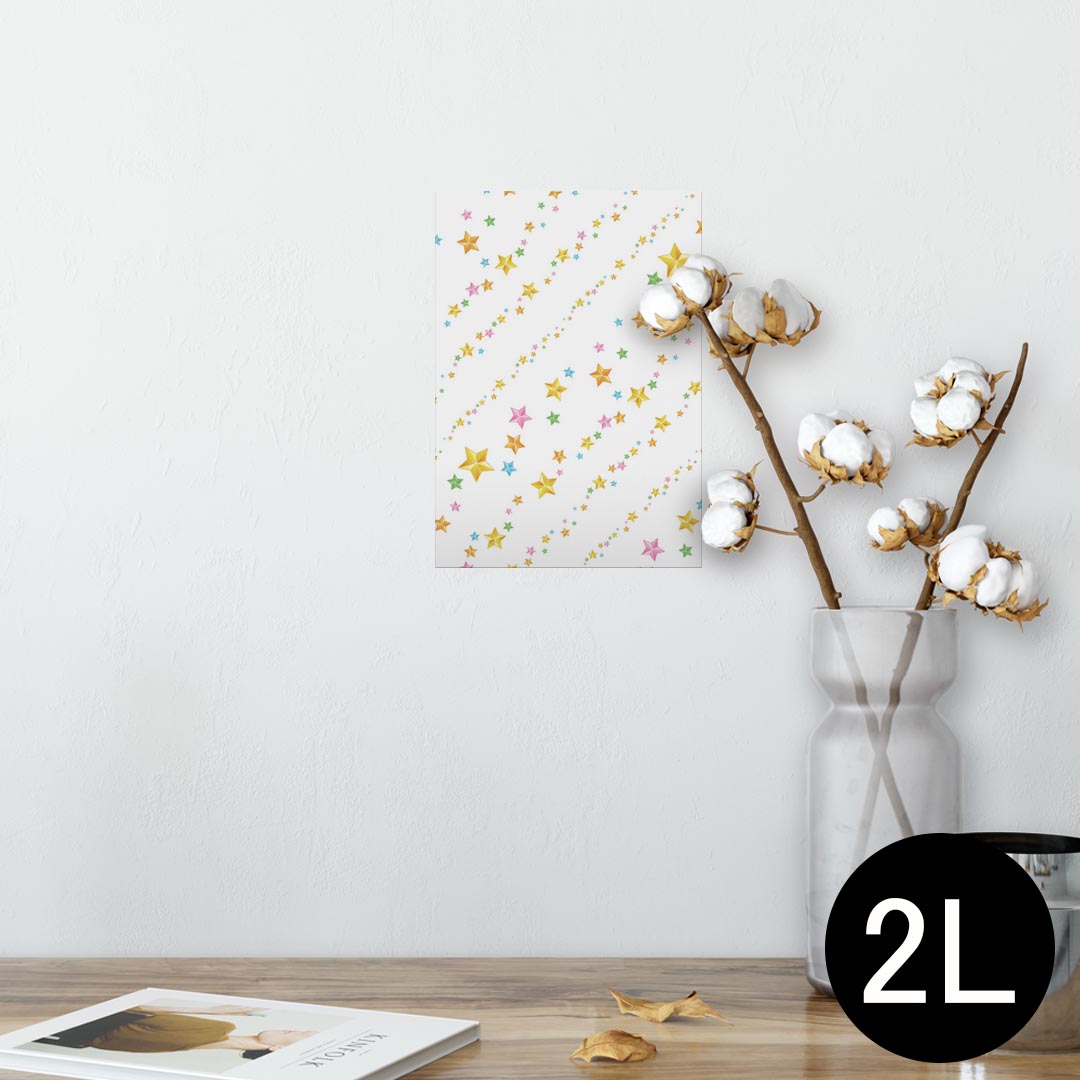 ポスター ウォールステッカー シール式ステッカー 飾り 127×178mm 2L 写真 フォト 壁 インテリア おし..